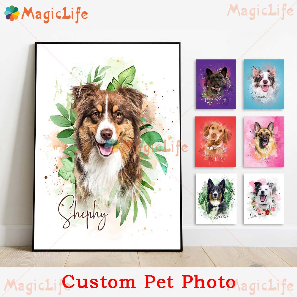 Live Plant Fertilizer - Custom Animals Leaf Plant Dog Cat