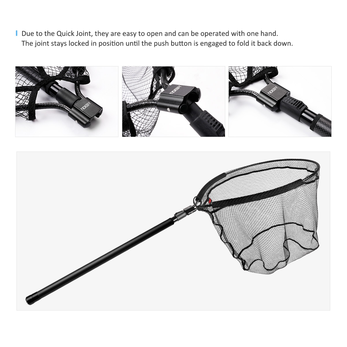 NOEBY Telescopic Landing Net F - Fish Net Handle 评论和价格