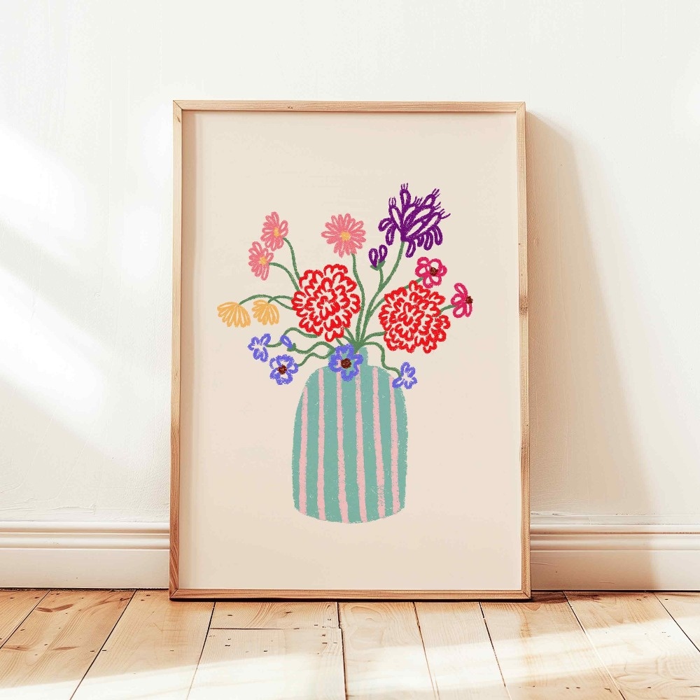 Frameless,1pc Retro Beige Flor - Live Plant Fertilizer 评论和价格