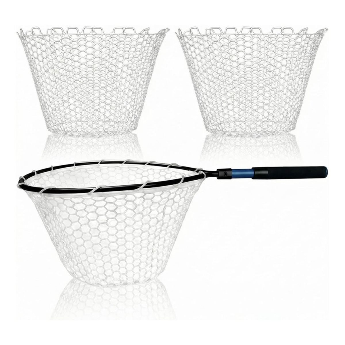 POPULAR-2Pcs Rubber Fishing Ne - Fish Net Handle 评论和价格