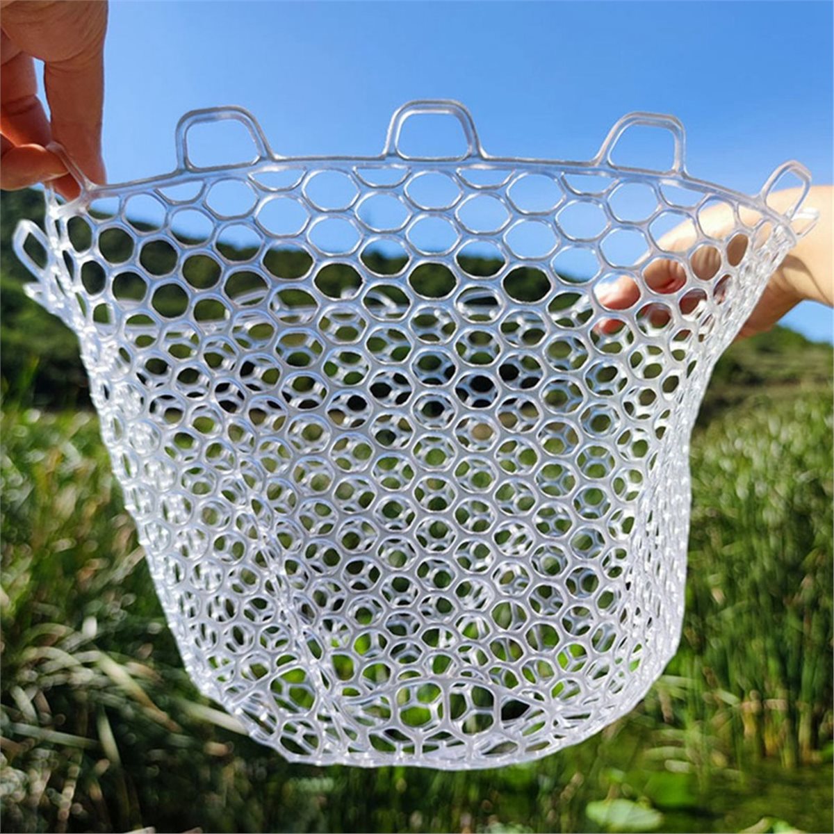 POPULAR-2Pcs Rubber Fishing Ne - Fish Net Handle 评论和价格