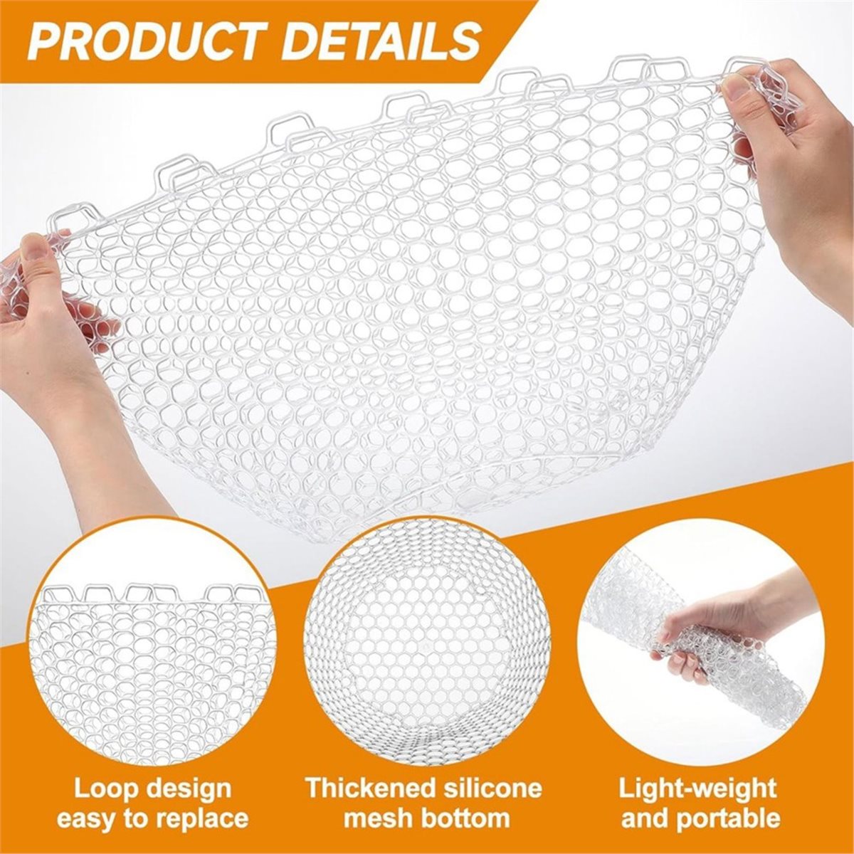 POPULAR-2Pcs Rubber Fishing Ne - Fish Net Handle 评论和价格