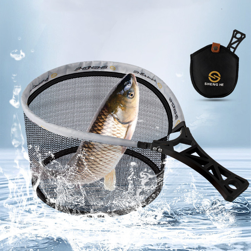 Portable ABS Handle Fly Fishin - Fish Net Handle 评论和价格
