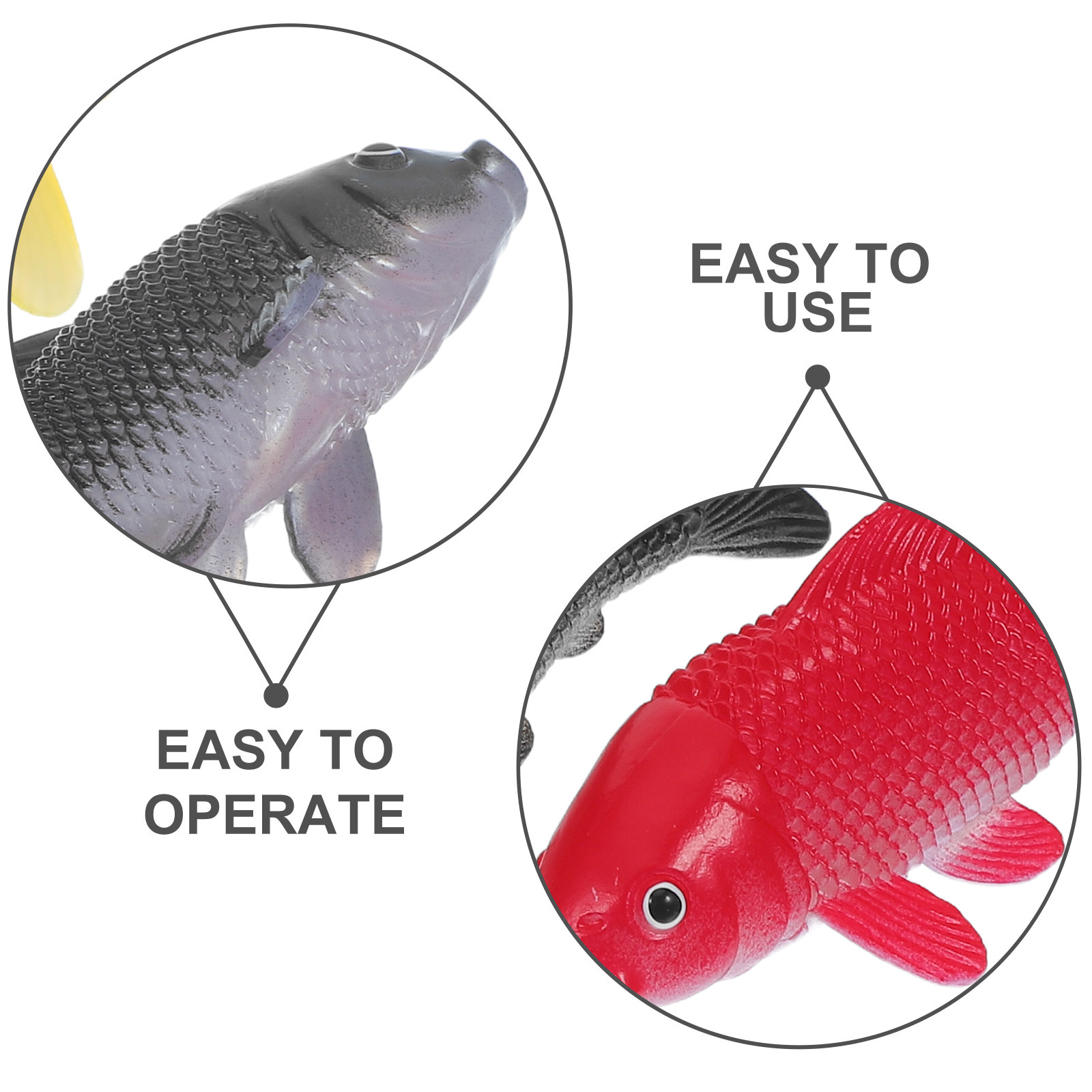 3pcs Fish Crafts Toys Realisti - Aquarium Goldfish 评论和价格
