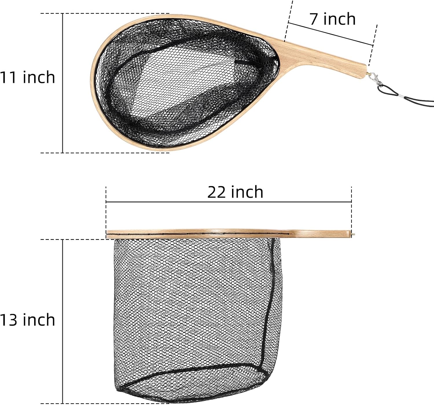Wooden Fishing Nets with Handl - Fish Net Handle 评论和价格