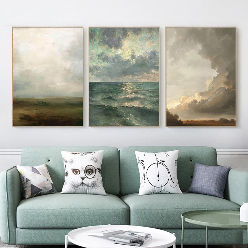 Vintage Cloud Landscape Art Po - Live Plant Fertilizer 评论和价格