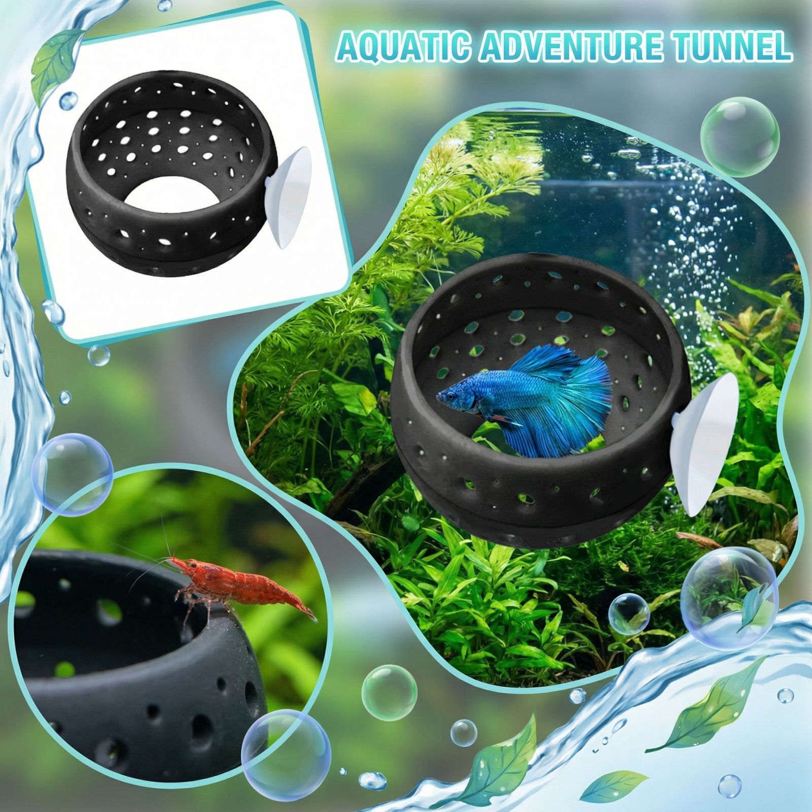 Betta Bulb Hide Tunnel Aquariu - Aquarium Fish Hideout 评论和价格