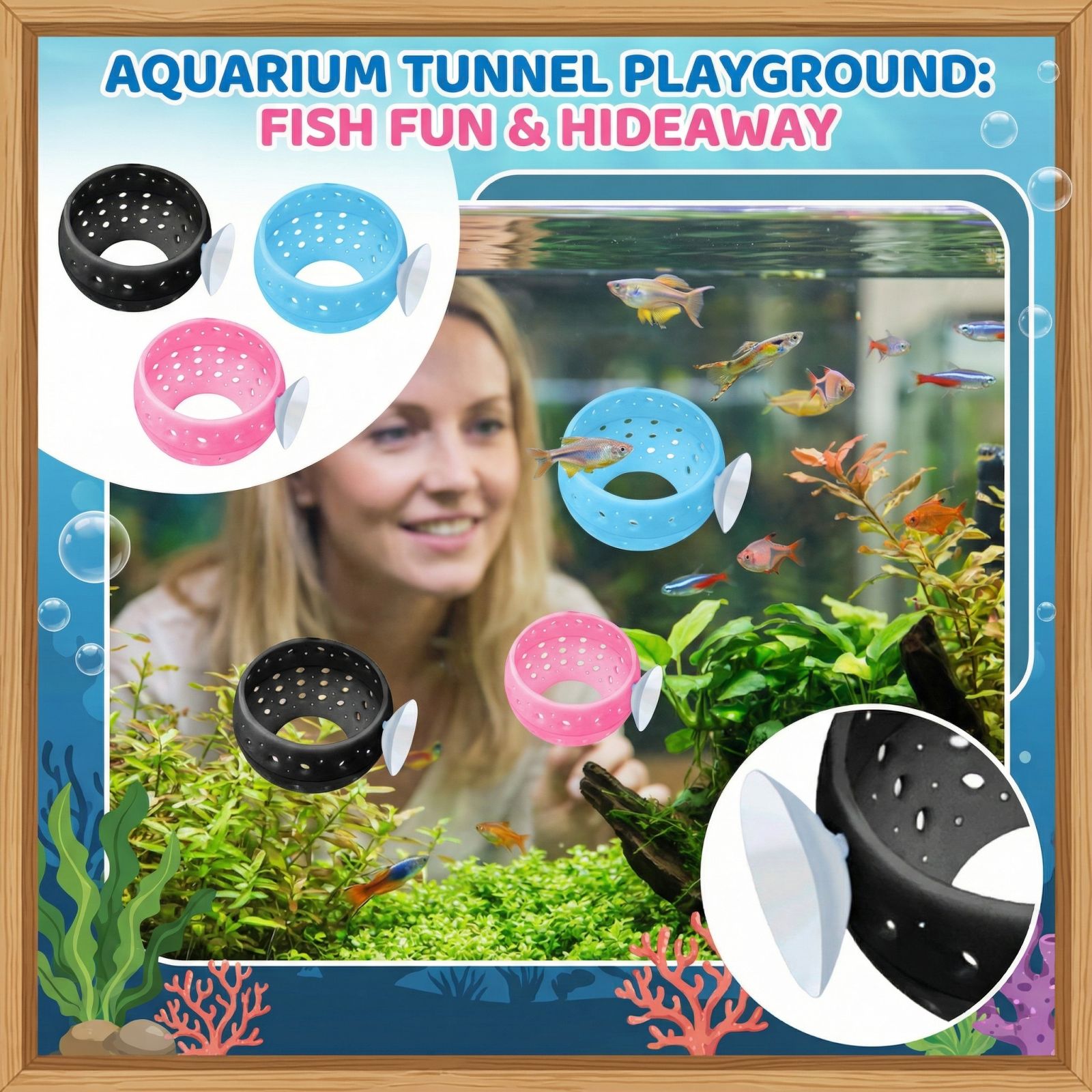 Betta Bulb Hide Tunnel Aquariu - Aquarium Fish Hideout 评论和价格