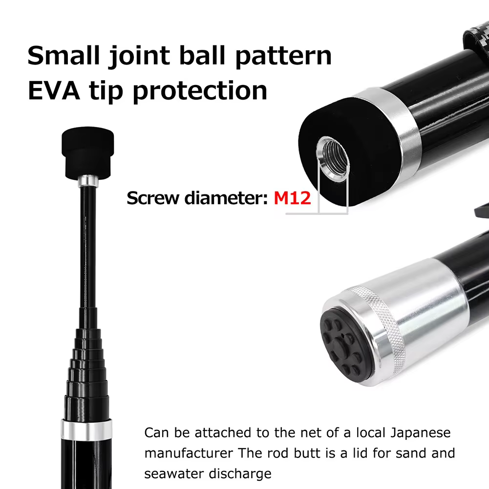SANLIKE 3m Black Telescopic Ca - Fish Net Handle 评论和价格