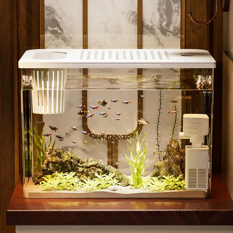 PET+ABS Fish Tank New Transpar - Aquarium Goldfish 评论和价格