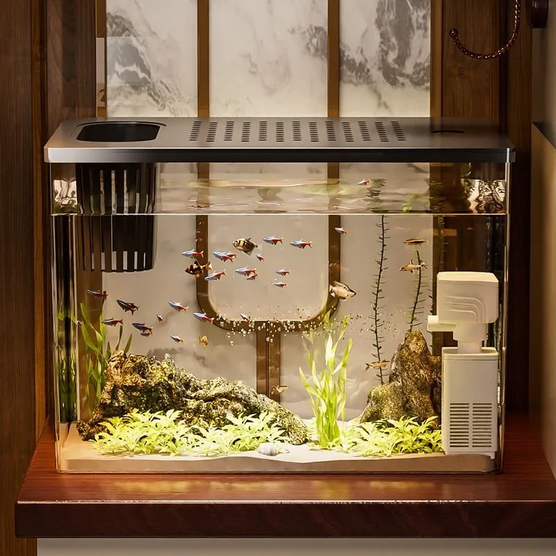 PET+ABS Fish Tank New Transpar - Aquarium Goldfish 评论和价格