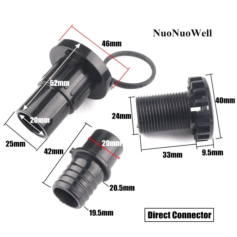 1 piece 20 mm black PVC aquari - Fish Co Aquarium 评论和价格