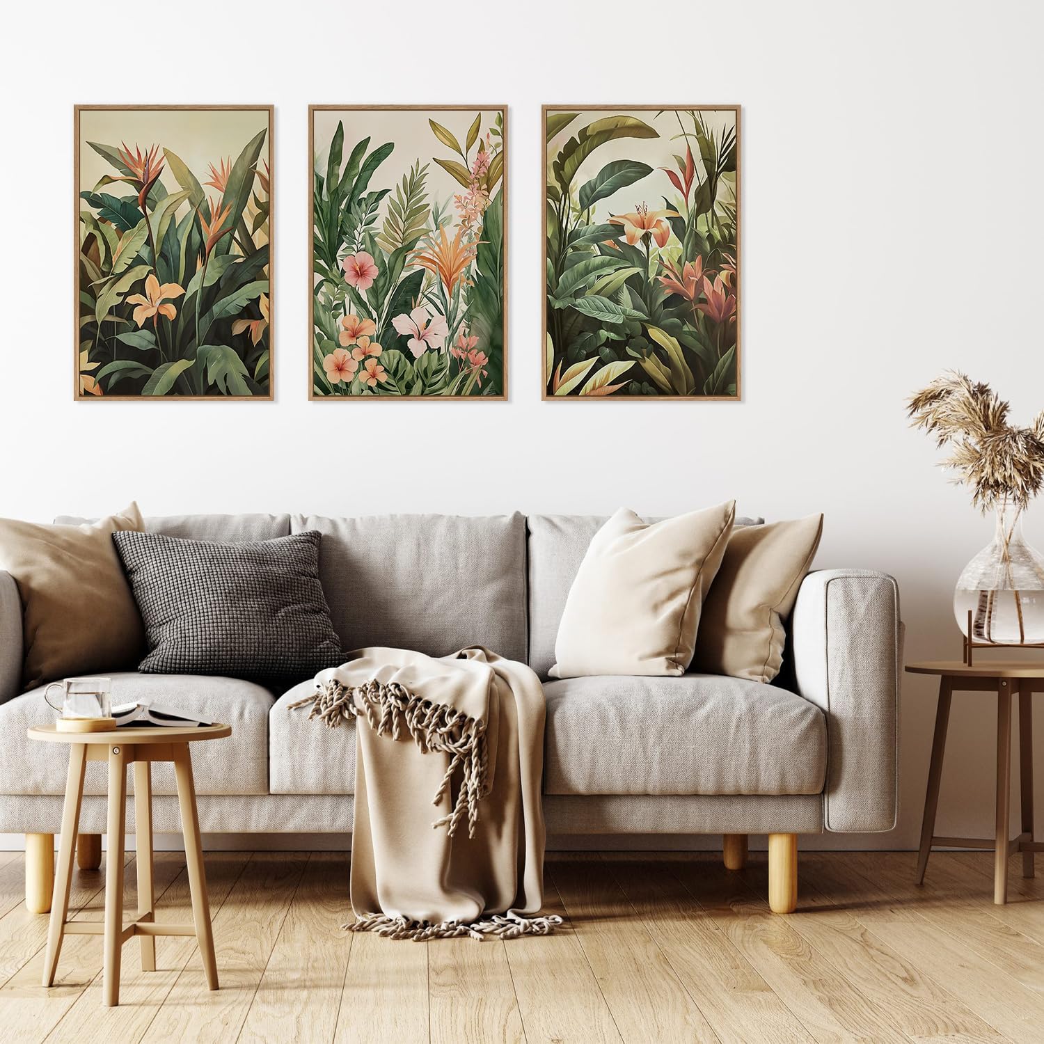 3pcs/set frameless Canvas Pain - Live Plant Fertilizer 评论和价格
