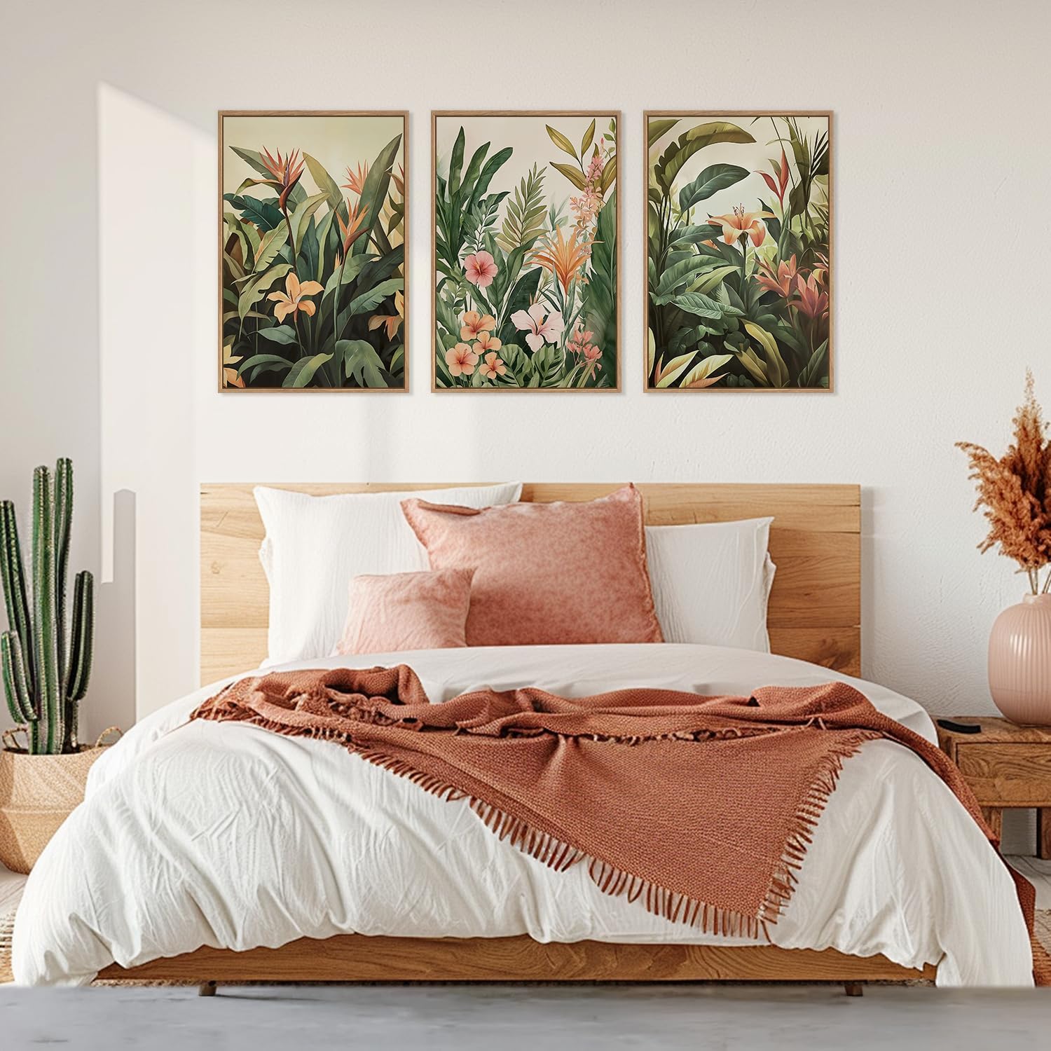 3pcs/set frameless Canvas Pain - Live Plant Fertilizer 评论和价格